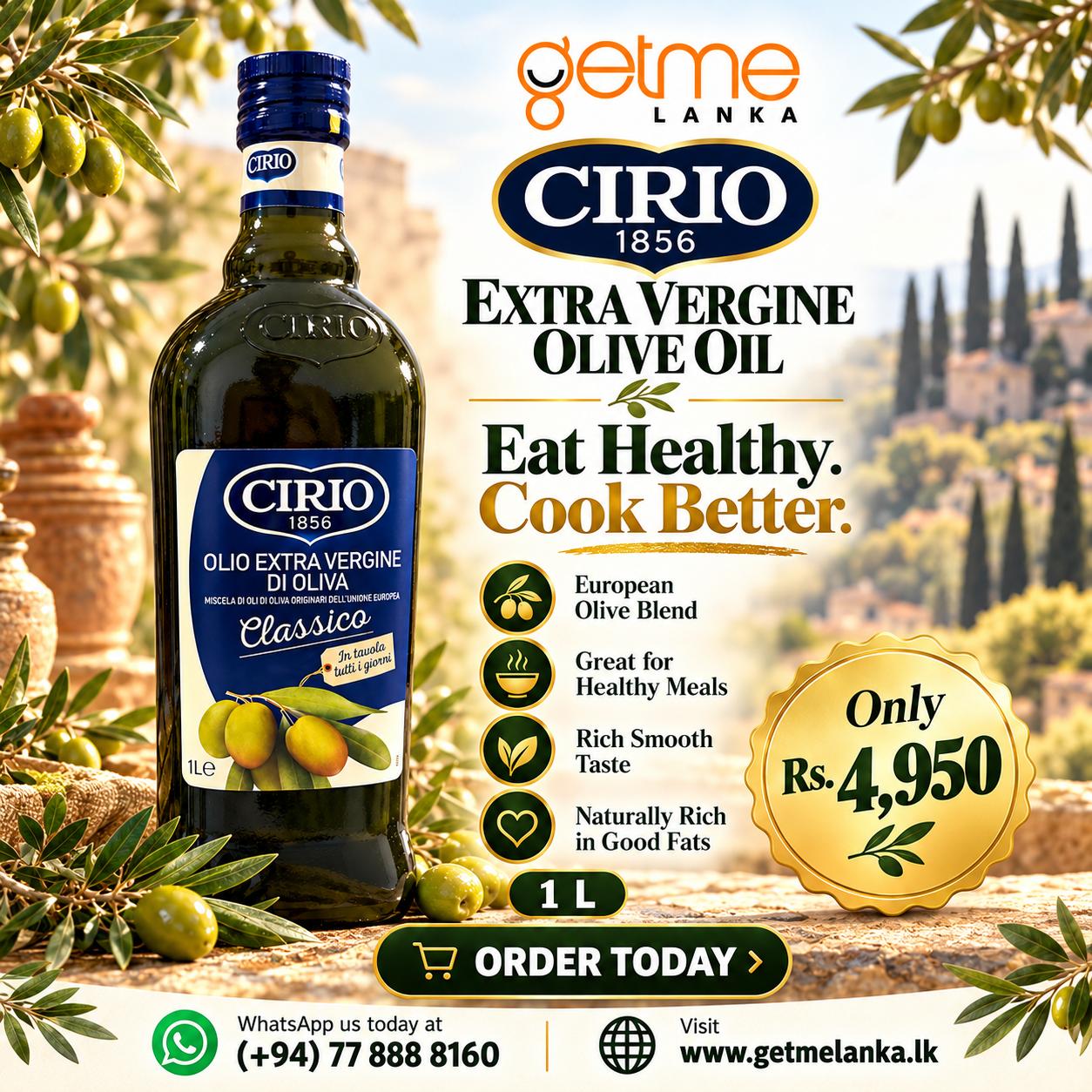 CIRIO EXTRA VERGINE OLIVE OIL